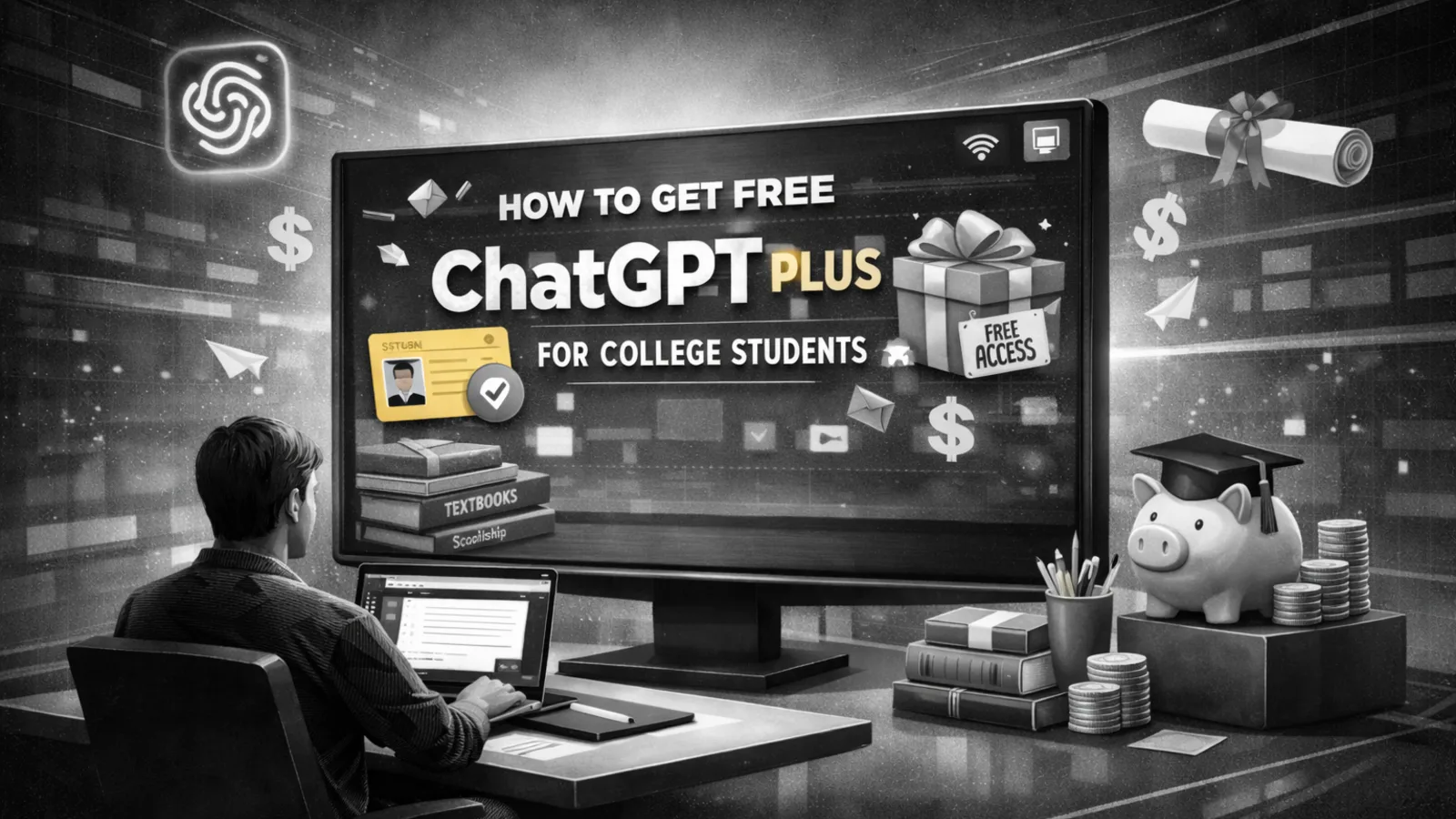 College student using premium AI models in OnePad workspace